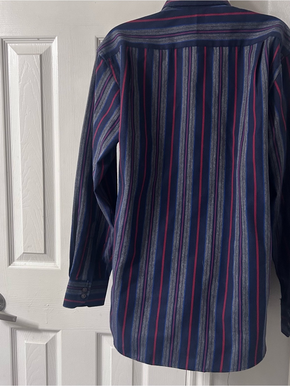 Burberry Brit Striped Dress Button Down Mens Shirt size L - Picture 2 of 6